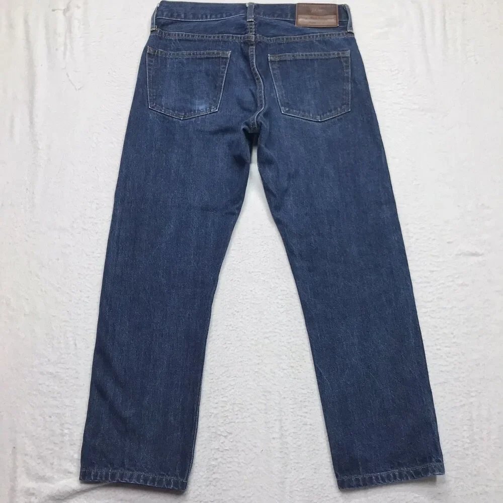 J CREW 770 Selvedge Jean Men 29x25 (29/32 tag) Kaihara Japanese Denim Cropped